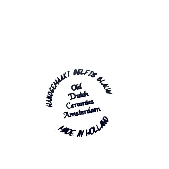 Vintage Handgemaakt DELFTS BLAUW Covered Sugar Bowl Old Dutch Kitchen Holland 4" - Picture 6 of 10